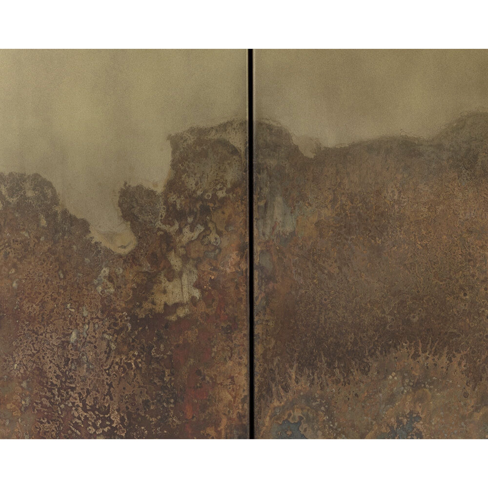 Auburn 60 X 18 inch Antique Brass / Black Sideboard